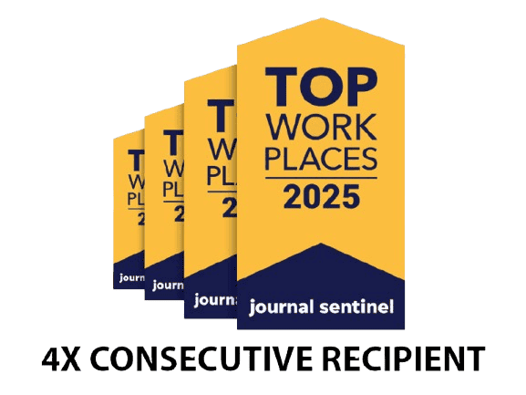 Four-time consecutive recipient of the Top Workplaces Award.