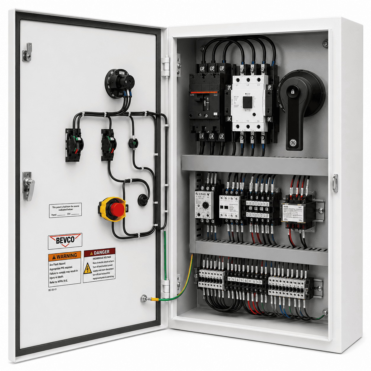 Opened CT Main Disconnect Panel