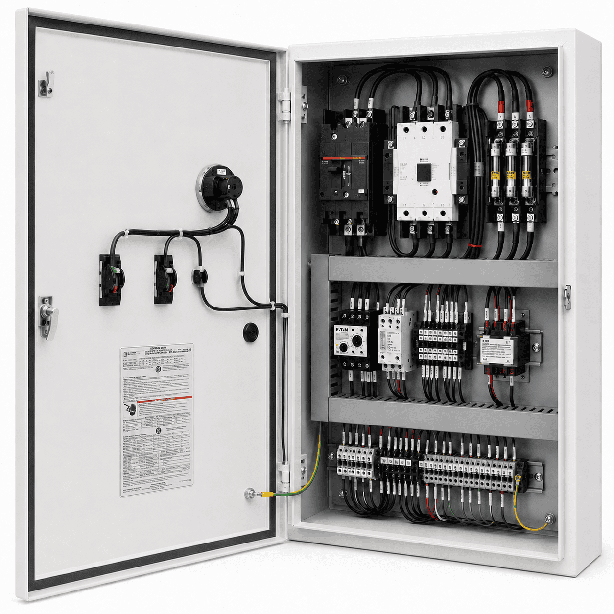 Opened X-Ray Main Disconnect Panel