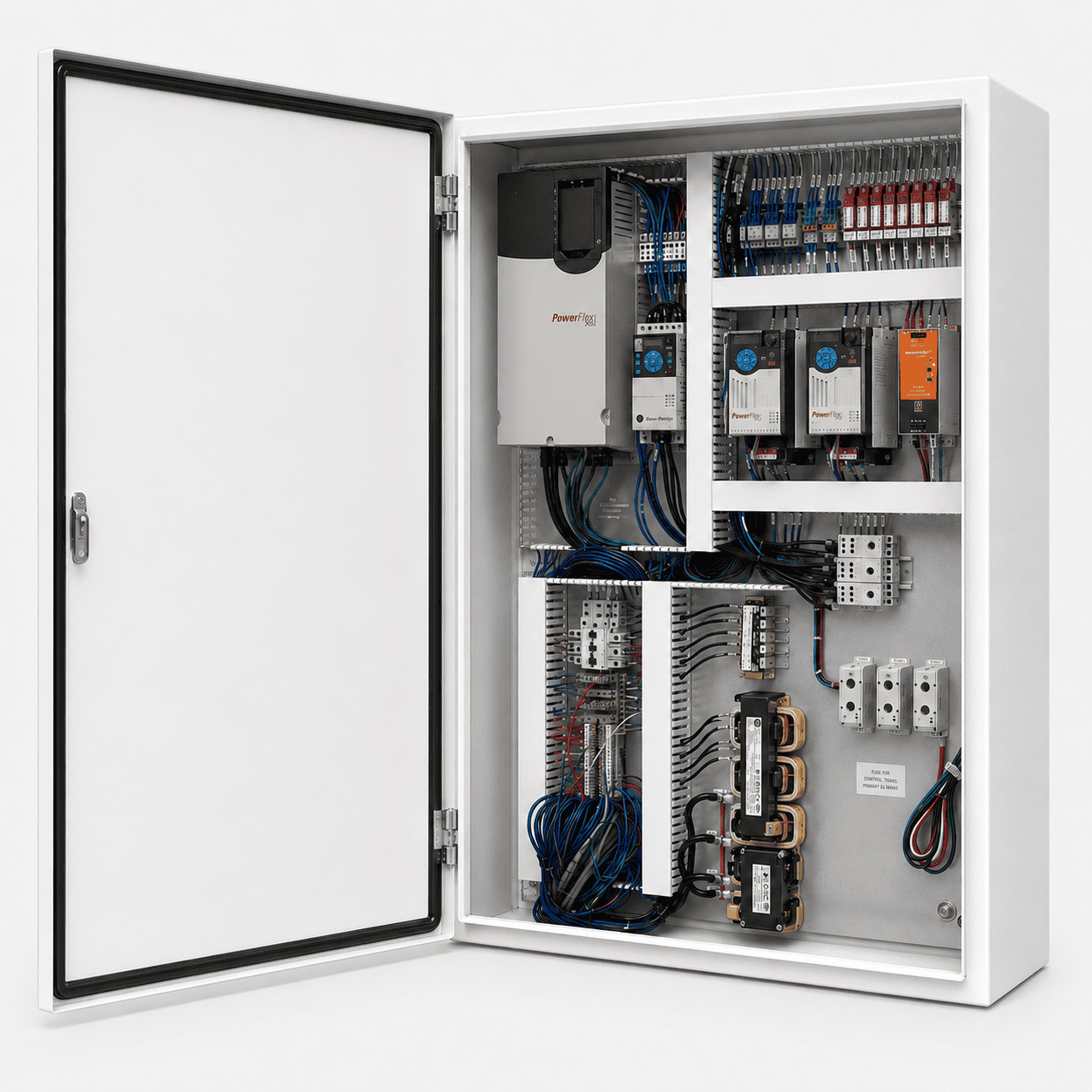 Opened control panel