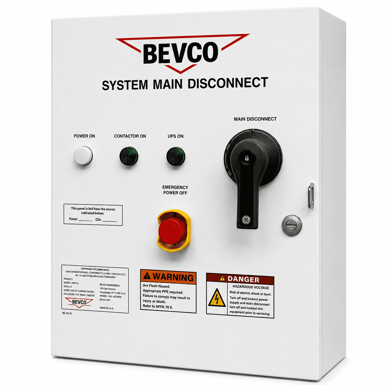 System Main Disconnect Panel