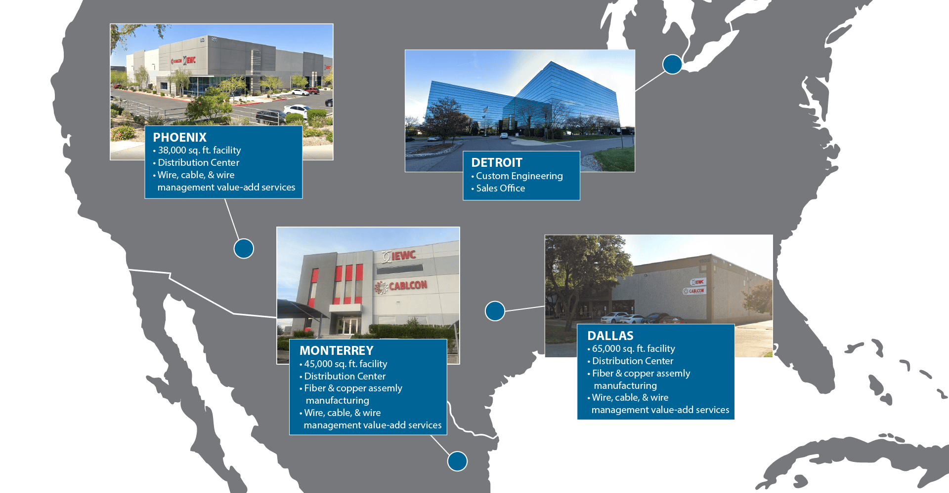 Image showcasing the Cablcon locations on a map.