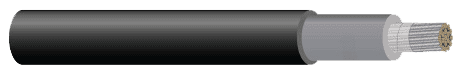 Image of a black DLO cable
