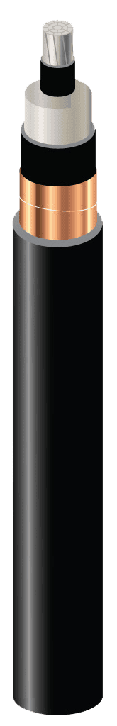 Image of a black MV cable