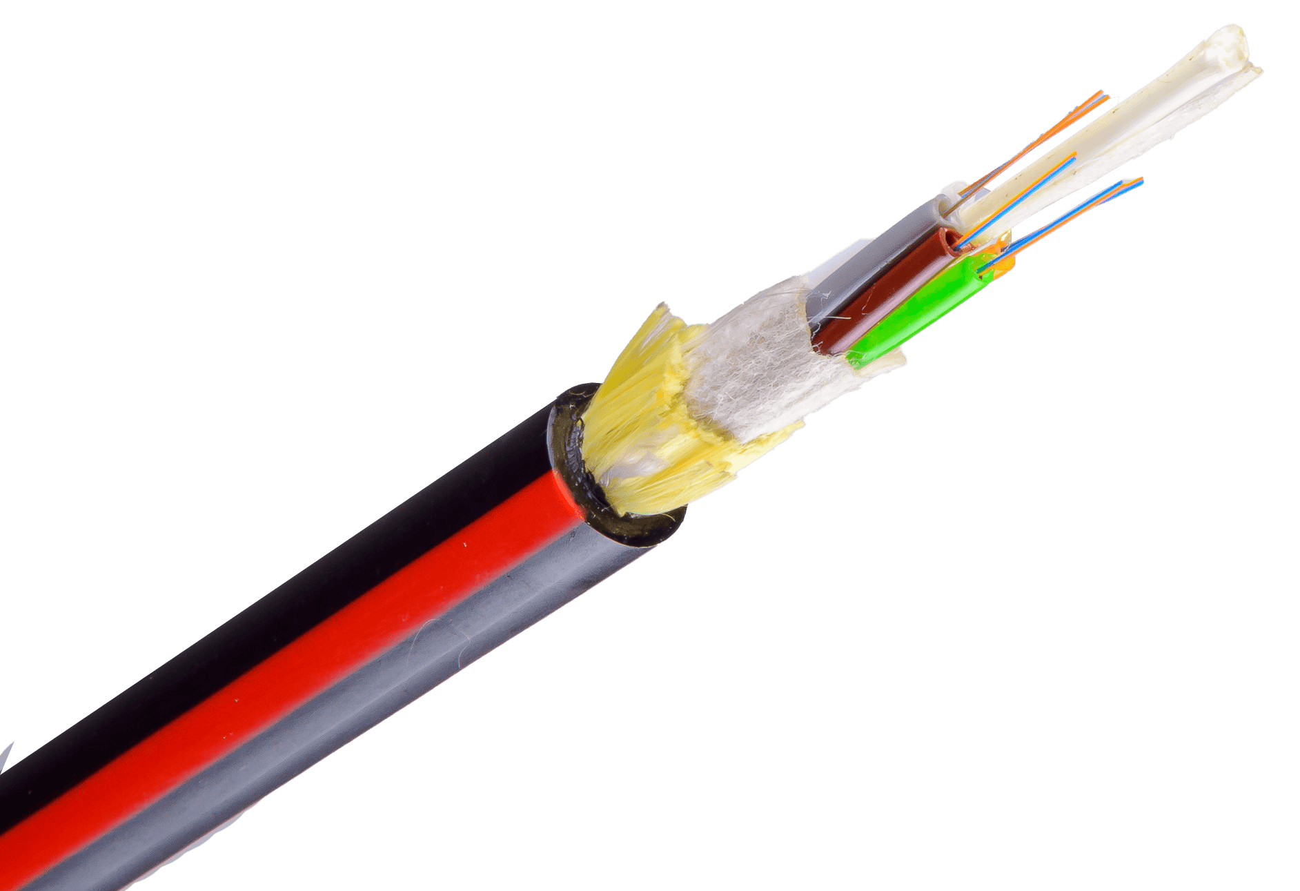 Close up of the HFC Loose Tube General Purpose cable, click for more information about the product.