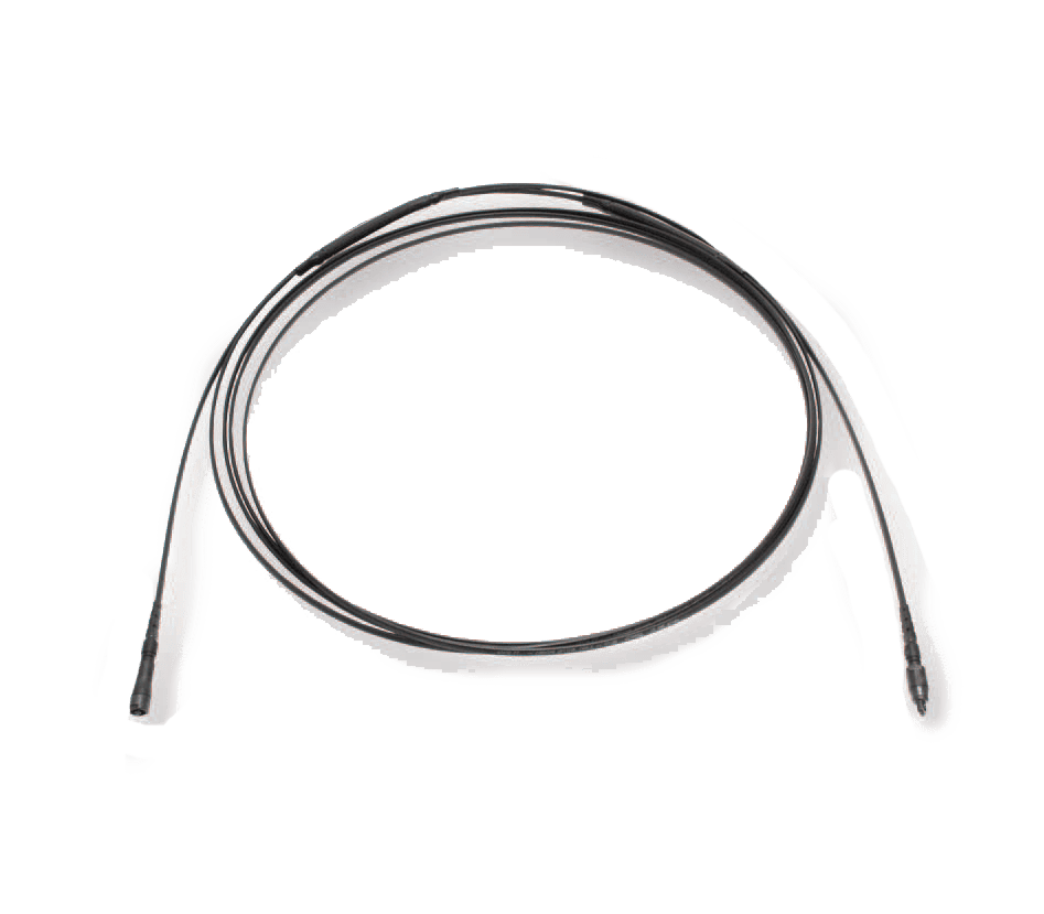 Up close of an image showing fiber OptiTip pigtails.