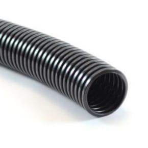 black non-slit convoluted tubing