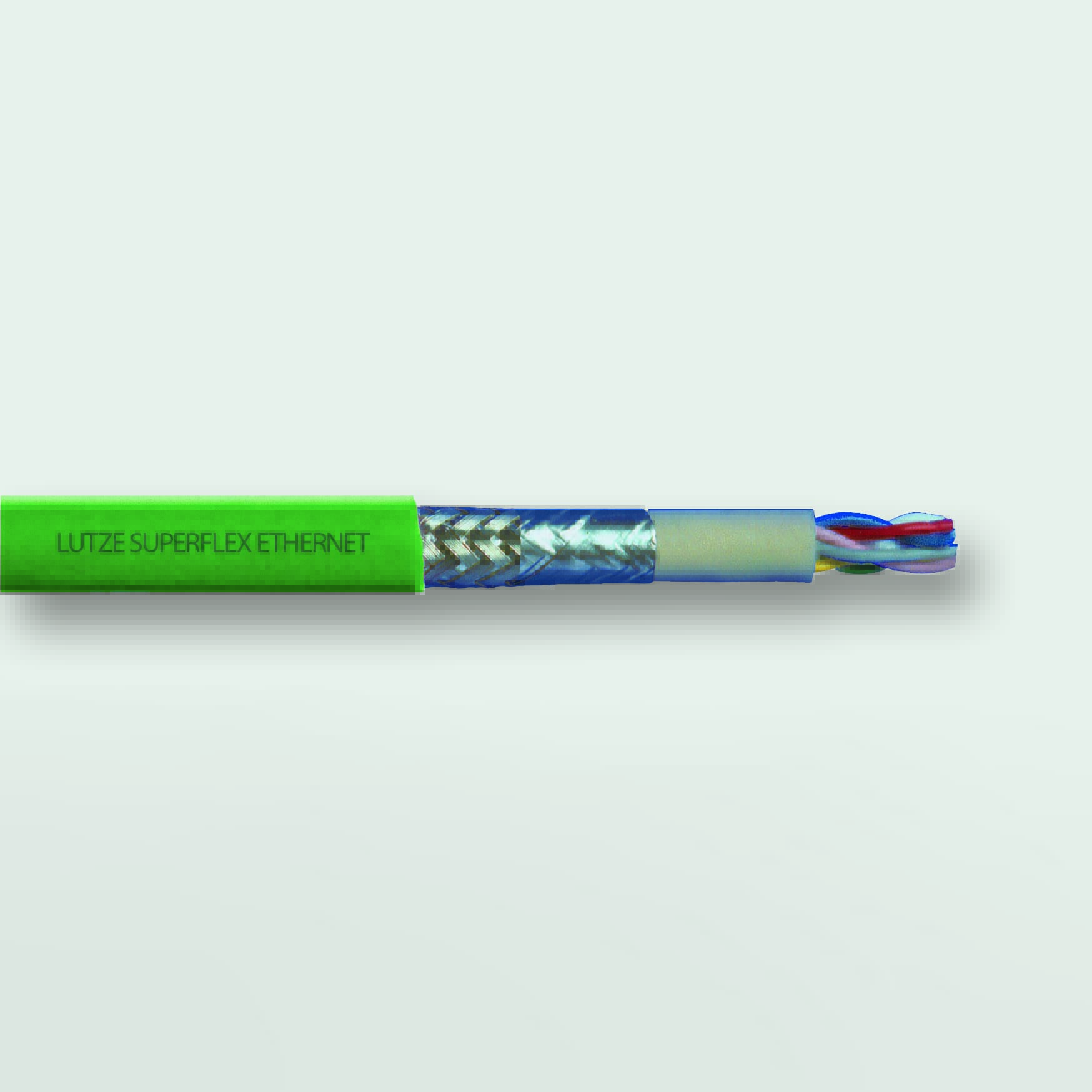 black control cable with multi-conductor cable