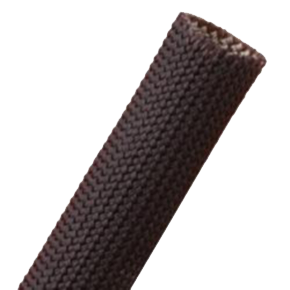 Close up of wrappable cable sleeving product in black