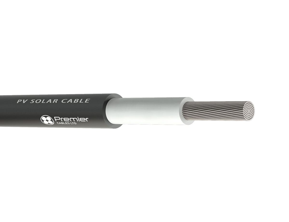 Close up of a Solar Cable PV1-F.