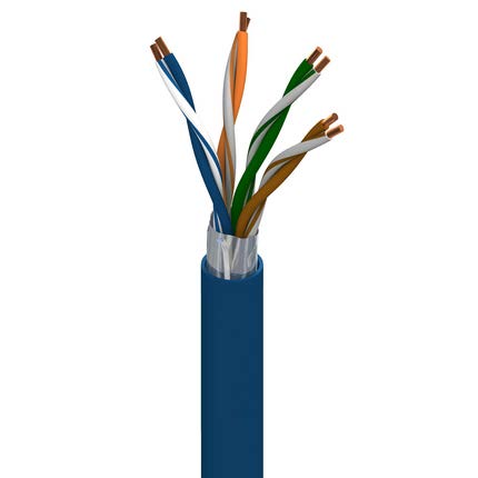 24 4PR 7BC 75C 300V CAT5E PVC CMR BLACK | IEWC.com