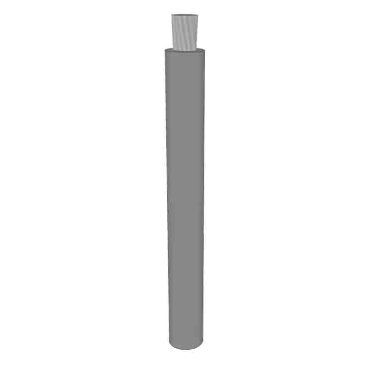 8 AWG, SIS Lead Wire, 133 Strand, 90C, 600V, Tinned copper, XLPE, Gray