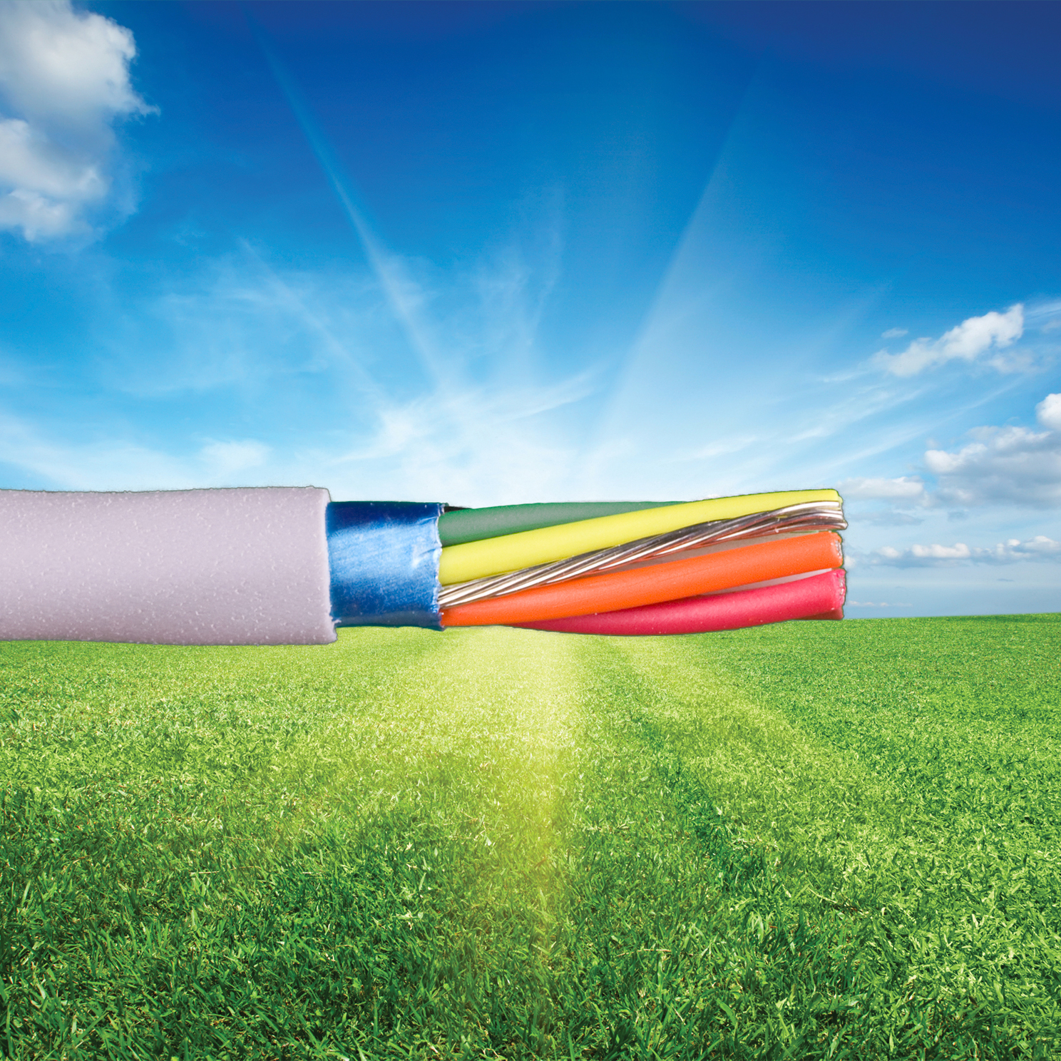 20 AWG Multi-Conductor Electronic Cable, 2 Conductor, Unshielded, Gray