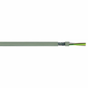 Light-to-Moderate Flex Cable, 22 AWG, Shielded, 4 Conductor, Gray