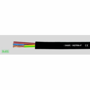 Haromized Cord Portable Cord, 1.0MM2 AWG, 32 Strand, 3C, Neoprene, Black