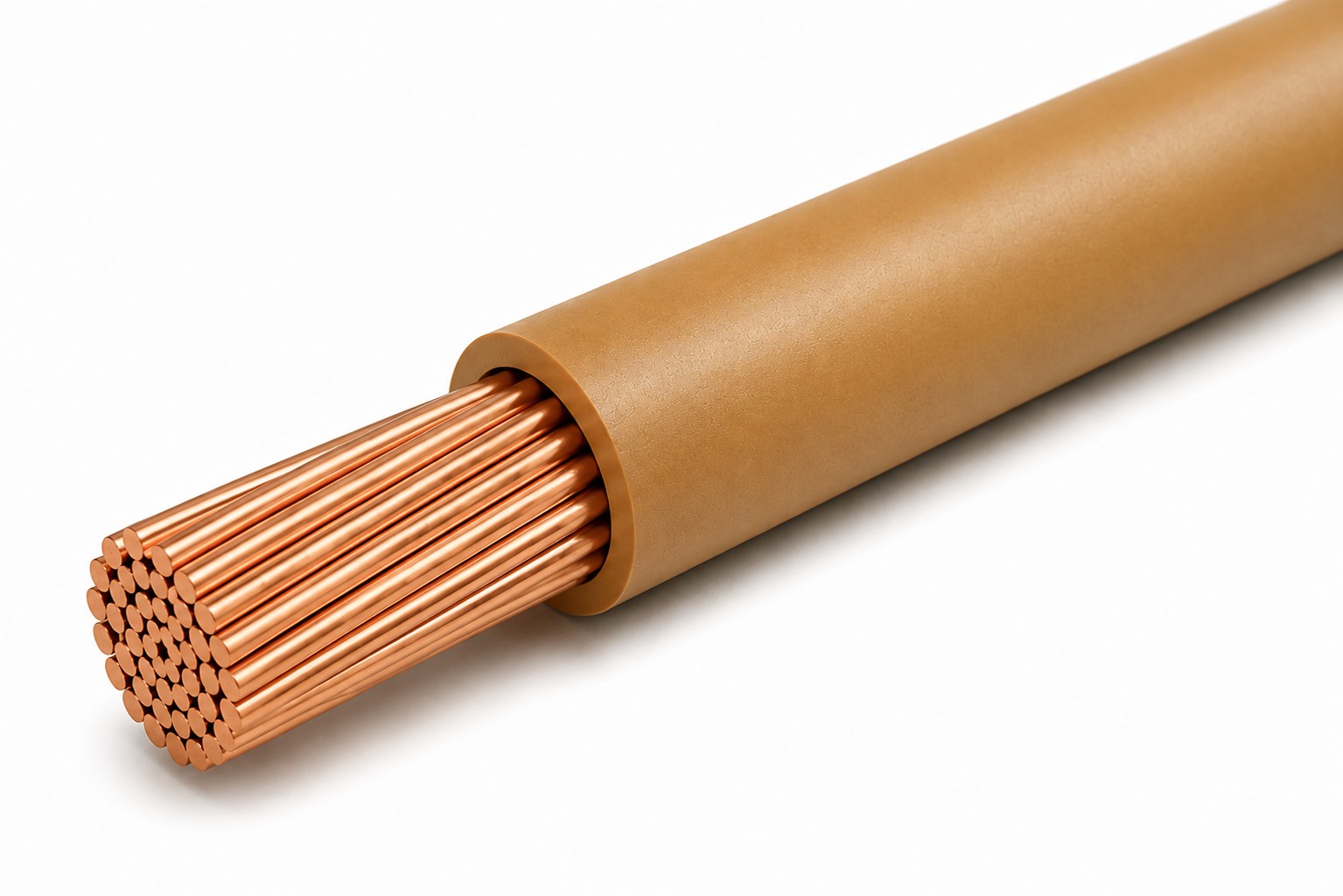 GXL Primary Wire 10 AWG XLPE Insulated, 60V, Tan