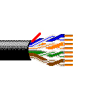 Cat 5e Networking Cable, 300V, Solid, Pairs