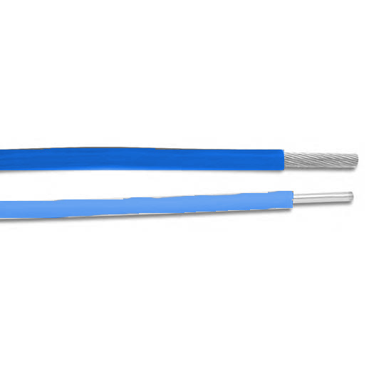 M16878/6 Lead Wire, 30 AWG, PTFE Insulated, 250V, Blue