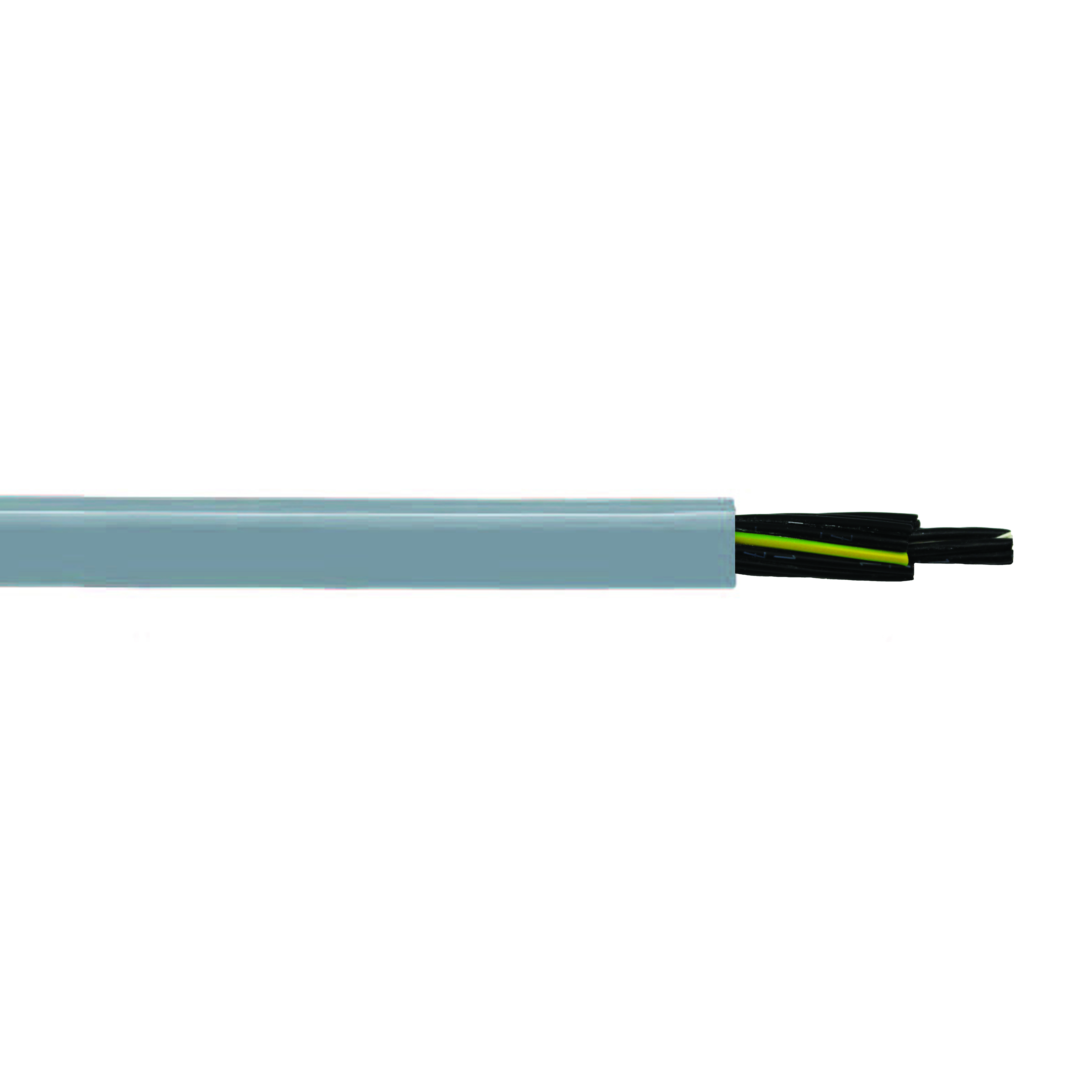 Light-to-Moderate Flex Control Cable, 14 AWG, 18 ConductorUL 21216, Unshielded, Gray, CC 600