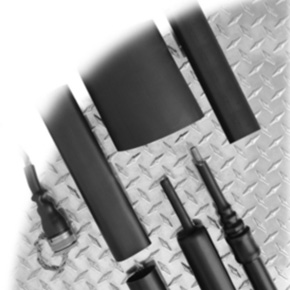 Heat Shrink Tubing, 6:1, 120C Shrink, 0.22"-1.30", Polyolefin, Black