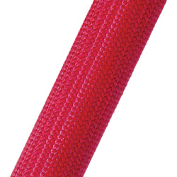 Expandable Sleeve, Expands: 0.655" to 0.625", Acrylic, 0.016" Wall, Size 0.63", Fiberglass, Red