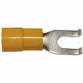 Insulated Fork Terminal, 14, Nickel Plated Steel, Not specified
