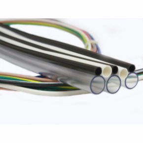 Non Shrink Tubing, 0.33", 0.33", PVC, Black