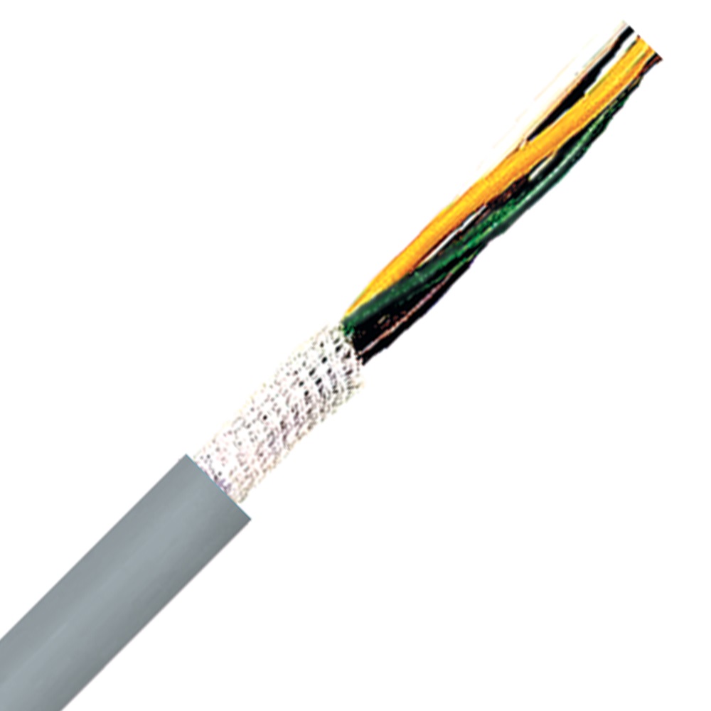 Continuous Flex Cable, 24 AWG, 4 Conductor, PVC Jacket, PVC Insulated