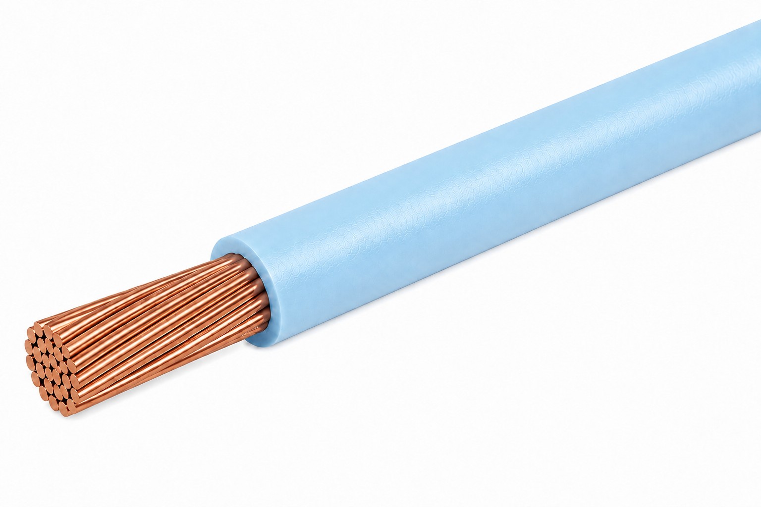 TXL Primary Wire 16 AWG XLPE Insulated, 60V, Light blue