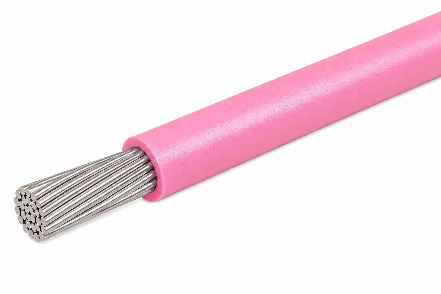 14 AWG, UL 3173 Lead Wire, 41 Strand, 125C, 600V, Tinned copper, XLPE, Pink
