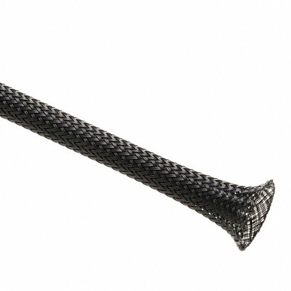 Expandable Sleeve, Expands: 0.56" to 0.11", Size 0.25", PEEK, Black