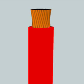 SGT Battery Cable, 6 AWG, 1C, Unshielded, PVC Insulated, SAE J-1127, Red