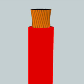 SGX Battery Cable, 4 AWG, 1C, Unshielded, 60V, XLPE Insulated, Red