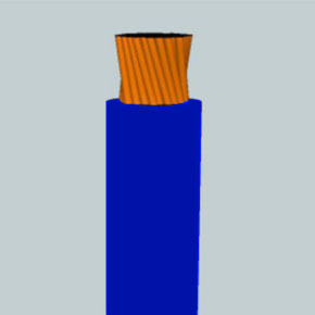 SGX Battery Cable, 6 AWG, 1C, Unshielded, 60V, XLPE Insulated, Dark blue