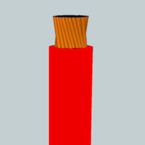 SGX Battery Cable, 6 AWG, 1C, Unshielded, 60V, XLPE Insulated, Red