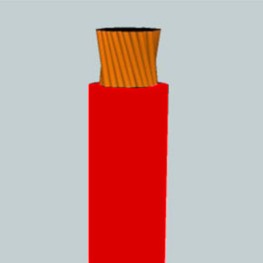 SGX Battery Cable, 2/0 AWG, 1C, Unshielded, 60V, XLPE Insulated, Red