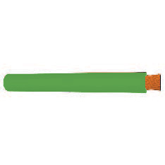 6 AWG, UL 1283 Lead Wire, 266 Strand, 105C, 600V, Tinned copper, PVC, Green