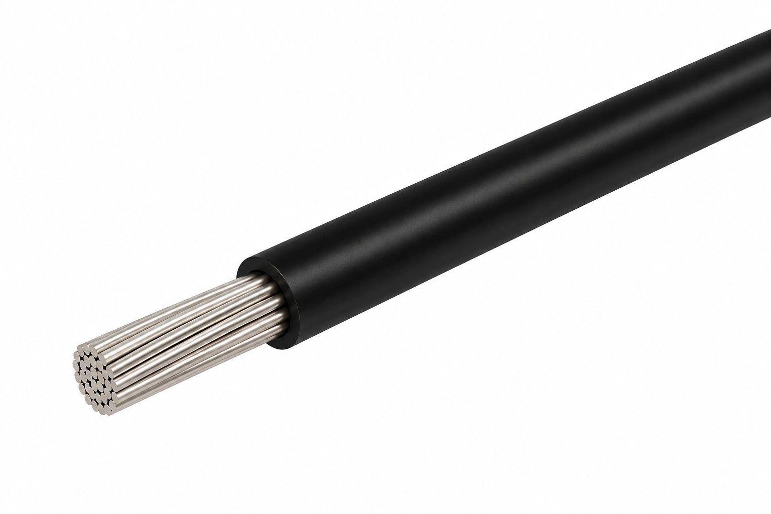 UL TFFN Fixture Wire, 18 AWG, Stranded, Black