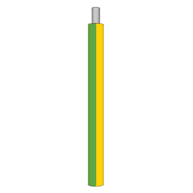 250MCM AWG, UL 1284 Lead Wire, 2451 Strand, 105C, 1kV, Tinned copper, PVC, Green