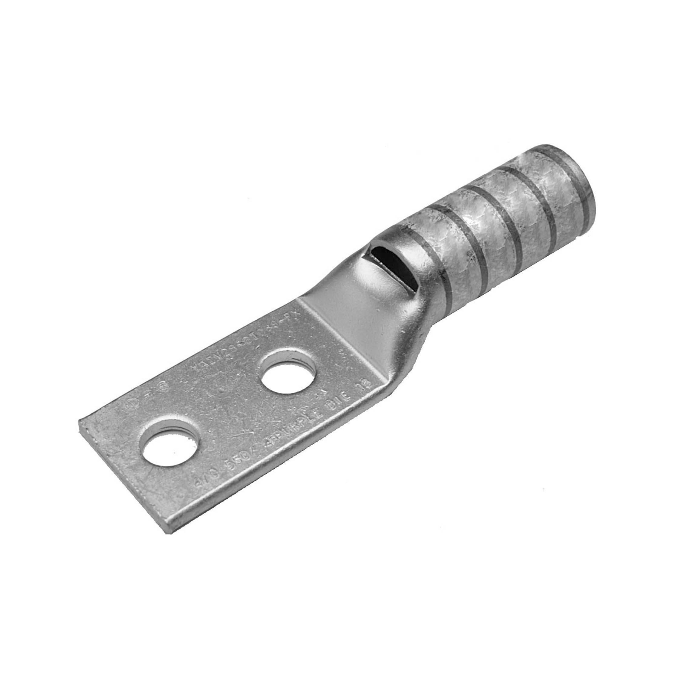 YAZV102TC14, #10-14 1/4 STUD 2 HOLE LONG BARREL LUG, YAZV102TC14